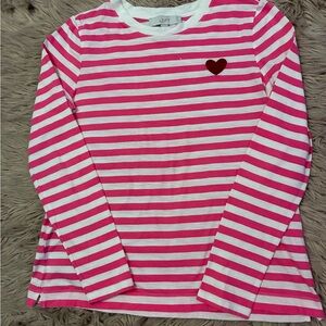 LOFT Striped Long Sleeve Shirt